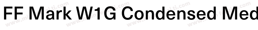 FF Mark W1G Condensed Medium字体转换